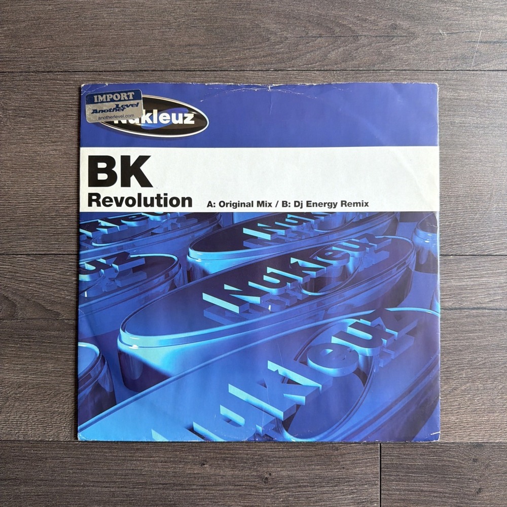 BK - Revolution Original Mix DJ Energy Mix 12" Vinyl Hard House Trance